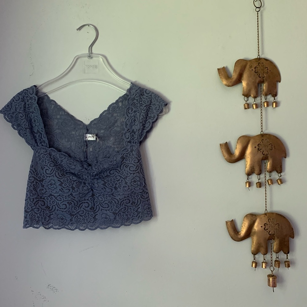 Free People Lace CropTop